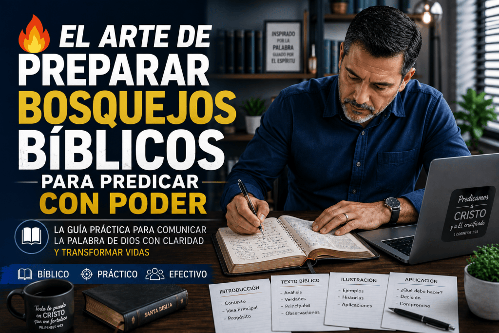 🔥 EL ARTE DE PREPARAR BOSQUEJOS BÍBLICOS PARA PREDICAR CON PODER - EL BLOG DEL PASTOR OSCAR FLORES
