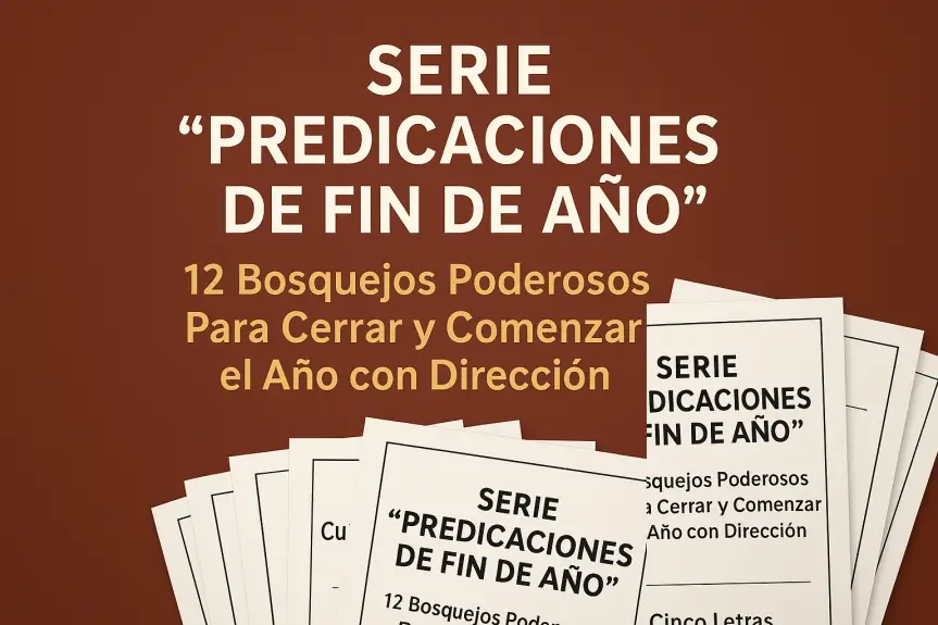 🔥 ADQUIERE LA SERIE “PREDICACIONES DE FIN DE AÑO”: 12 Bosquejos Para Cerrar y Comenzar el Año con Dirección de Dios