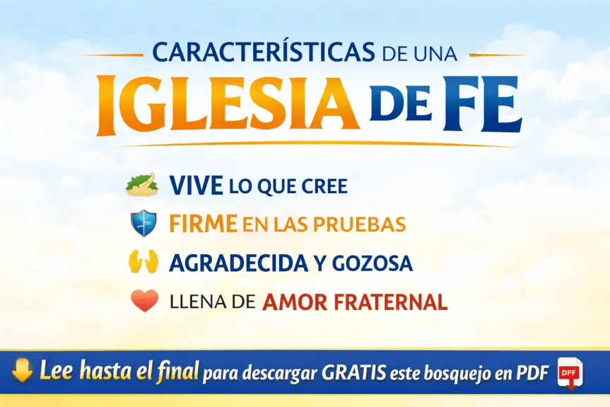 CARACTERÍSTICAS DE UNA IGLESIA DE FE