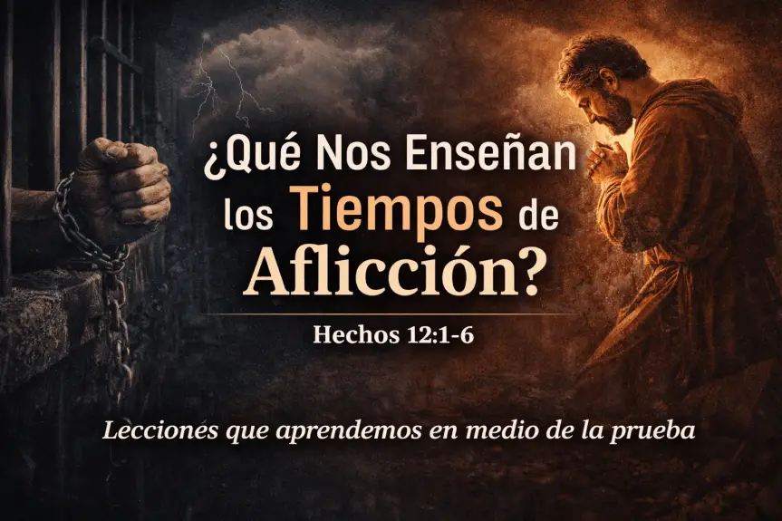 ¿QUE NOS ENSEÑAN LOS TIEMPOS DE AFLICCION?