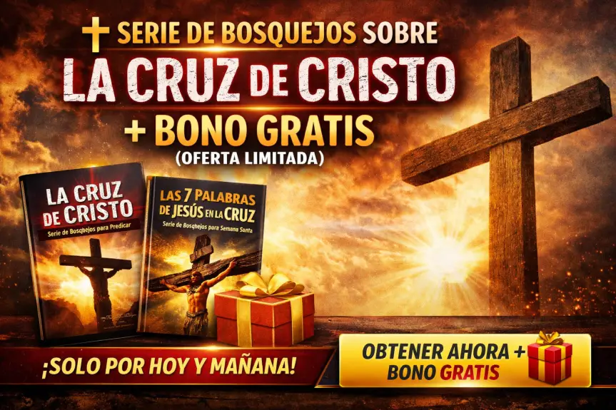 ✝️ SERIE DE BOSQUEJOS SOBRE LA CRUZ DE CRISTO + BONO GRATIS (OFERTA LIMITADA)