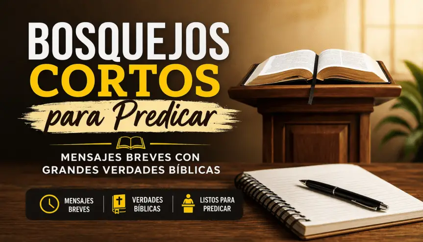 bosquejos cortos para predicar con mensajes bíblicos breves