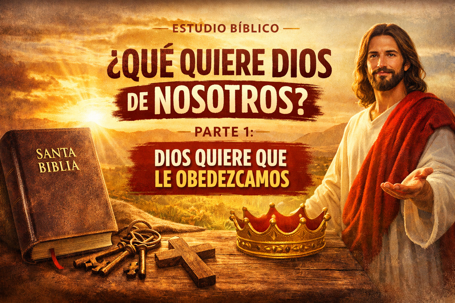 ESTUDIO BIBLICO, ¿QUE QUIERE DIOS DE NOSOTROS? I PARTE: DIOS QUIERE QUE