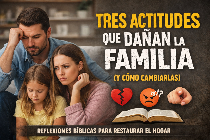 Conflictos familiares y restauración del hogar según la Biblia – tres actitudes que dañan la familia