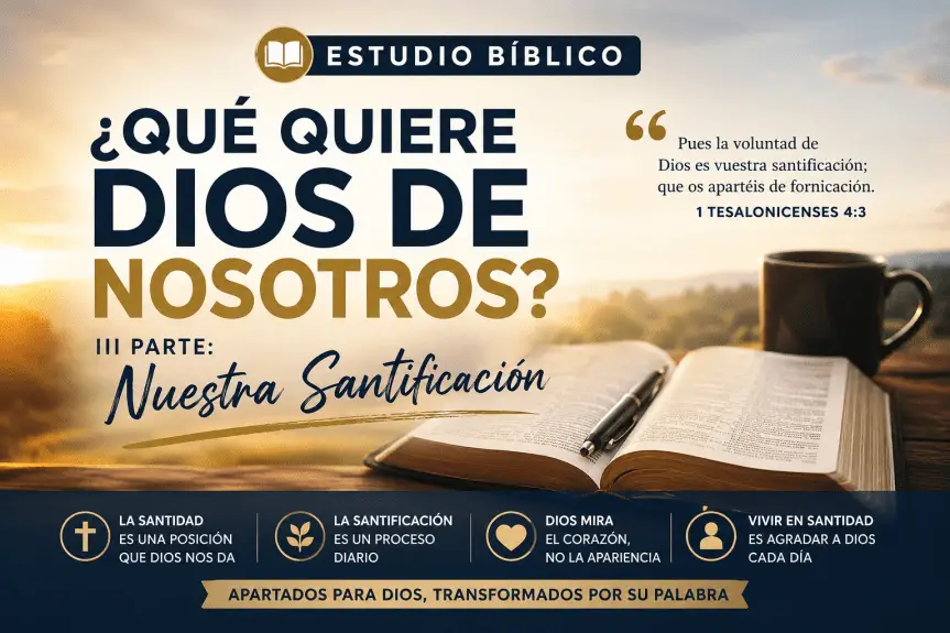 Qué quiere Dios de nosotros nuestra santificación estudio bíblico cristiano sobre vivir en santidad